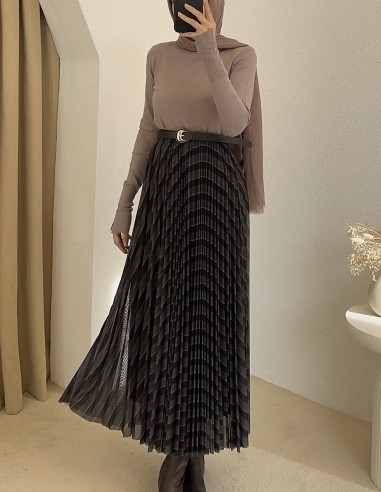 076 Robalı Elbise YEŞİL