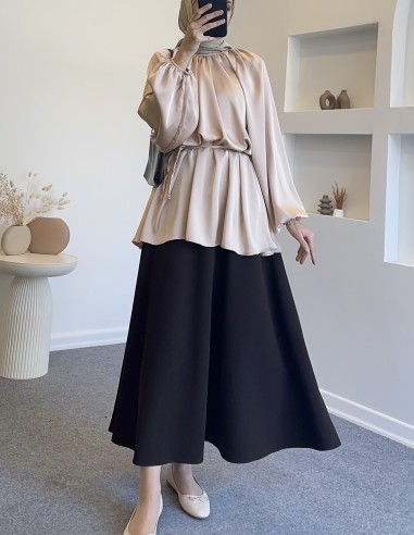 3019 Cupra Elbise LACİVERT 2